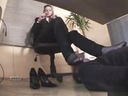 Mistress Maria Foot fetish office