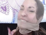 Leena Mae - Gagged And Encased By Pantyhose