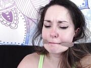 Leena Mae - Gagged And Encased By Pantyhose