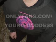 Outside Nylon Feet Licking