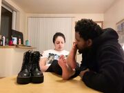 Slave Sniff Mistress Sweaty Socks and Feet