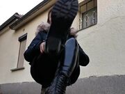 Goddess Lena - Boot & sweaty nylon sniff