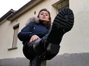 Goddess Lena - Boot & sweaty nylon sniff