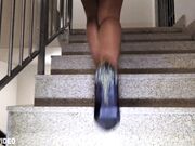 Polish Mistress - Tan Pantyhose Feet