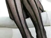 Asian Woman's Nylon Feet