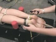 Terra Mizzu facedown tickled with wartenberg pinwheel