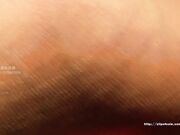Asian Girl's Sweaty Nylon Feet