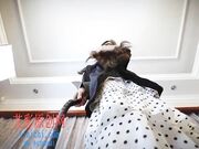 Asian Girl's Smelly & Tired Nylons Feet