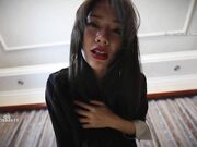 Asian Girl's Smelly & Tired Nylons Feet