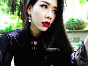 Asian Woman's Nylon Foot Slave Pov