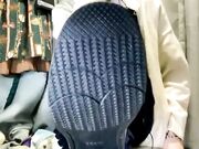 Asian Girl's White Nylon Feet Tease