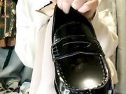 Asian Girl's White Nylon Feet Tease