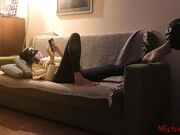 Mistress Kym - Tired Woman's Feet Need A Licking