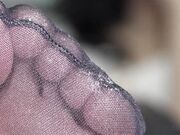 Asian pantyhose feet soles pov babe view