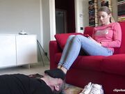 Girl's Perfect Smelly Socks And Foot Domination