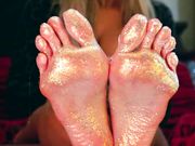 Crystal Knight - Foot-tober Multi-level Feet JOI - Oil and Glitter
