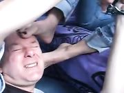 HIS FACE SERVING AS HER FOOTSTOOL