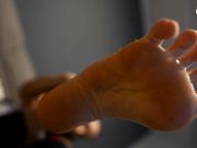 Czech Soles - Eliska showing her sweaty sneakers, socks and feet