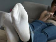Czech Soles - Very Smelly And Worn White Puma Socks