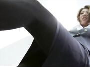 Japanese Female Workers Give Man Footjob & Shoejob