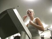 Mistress Madeline Workout socks and feet pov