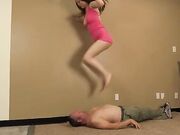 Megan barefoot trampling