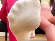 Three Girl's Beautiful Stinky Socks Feet