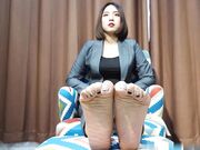 Young soft soles feet Asian pov tease toes