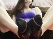 Girl's Smelly & Tired Socks Feet