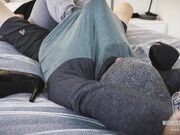 Handcuffed forced her soles worshipped