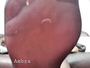 Goddess Ambra - Sweaty Nylons Worship