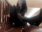 Pantyhose Footplay at the Mall_1080p