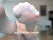 Goddess Juliet - Sweaty Perfect Feet in Shear Socks