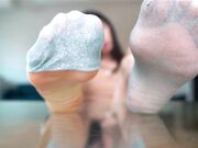 Goddess Juliet - Sweaty Perfect Feet in Shear Socks