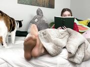 nylon tease while reading