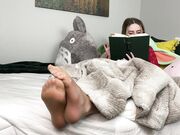 nylon tease while reading