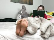 nylon tease while reading