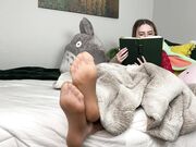 nylon tease while reading