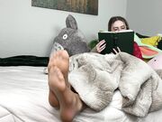 nylon tease while reading