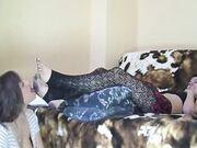 Polish Mistress Licking Filthy Feet