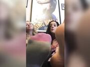 Two foxy girlfriends get down and dirty during their feet JOI