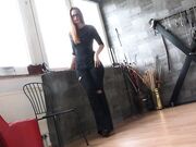 Lady Iveta - Snake Print Heel Worship