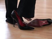 Lady Iveta - Snake Print Heel Worship