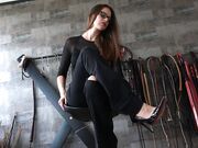 Lady Iveta - Snake Print Heel Worship