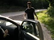 Amateur dirty foot cleaning