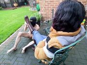 Tiffany naylor - naked slave clean boots outdoor