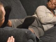 Afroamerican domme get worship stinky socks