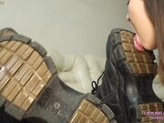 Slave girl sniff mistress smelly white socks 1