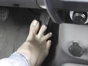 Abigail - Clear Nails on the Pedals