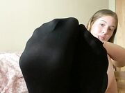 M4rygr4ce soles in black nylon socks